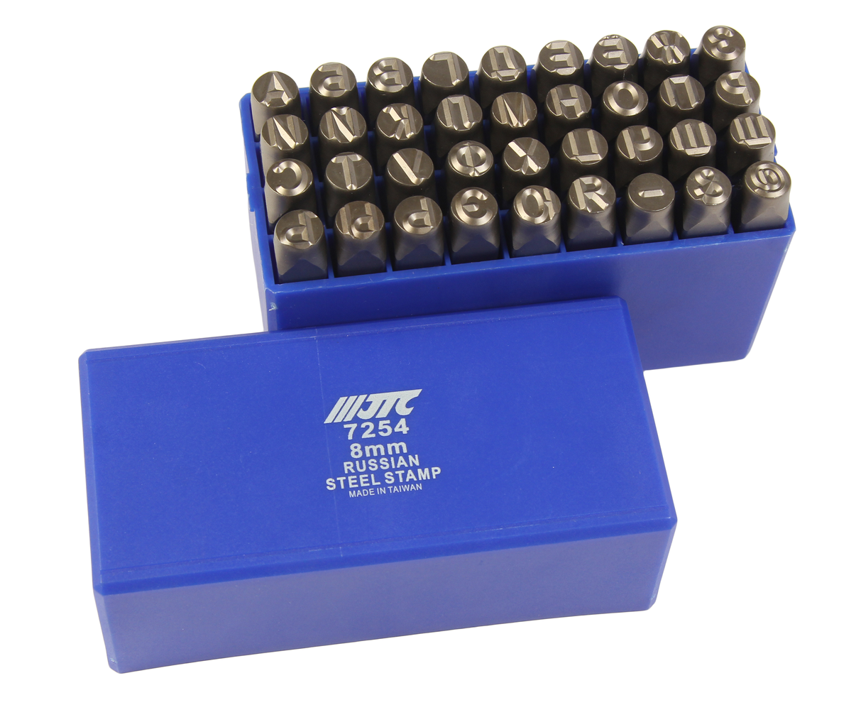 JTC-7254 - Клейма буквенные кириллица 8мм (HRC 60+-2град. DIN 1451) JTC