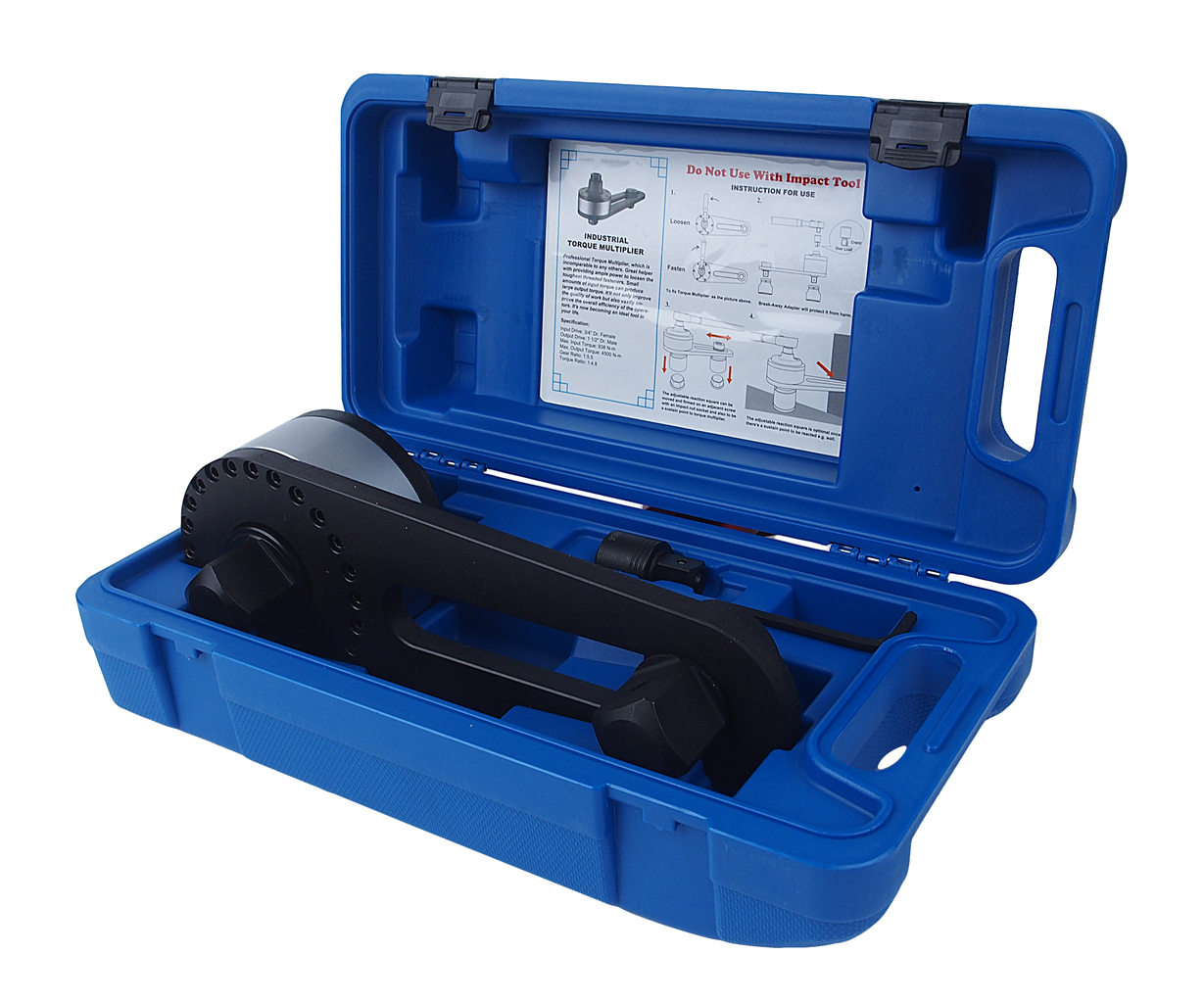 Мультипликатор 3/4"F x 1 1/2"M для усиления крутящего момента до 4500Нм JTC Мультипликатор 3/4"F x 1 1/2"M для усиления крутящего момента до 4500Нм JTC