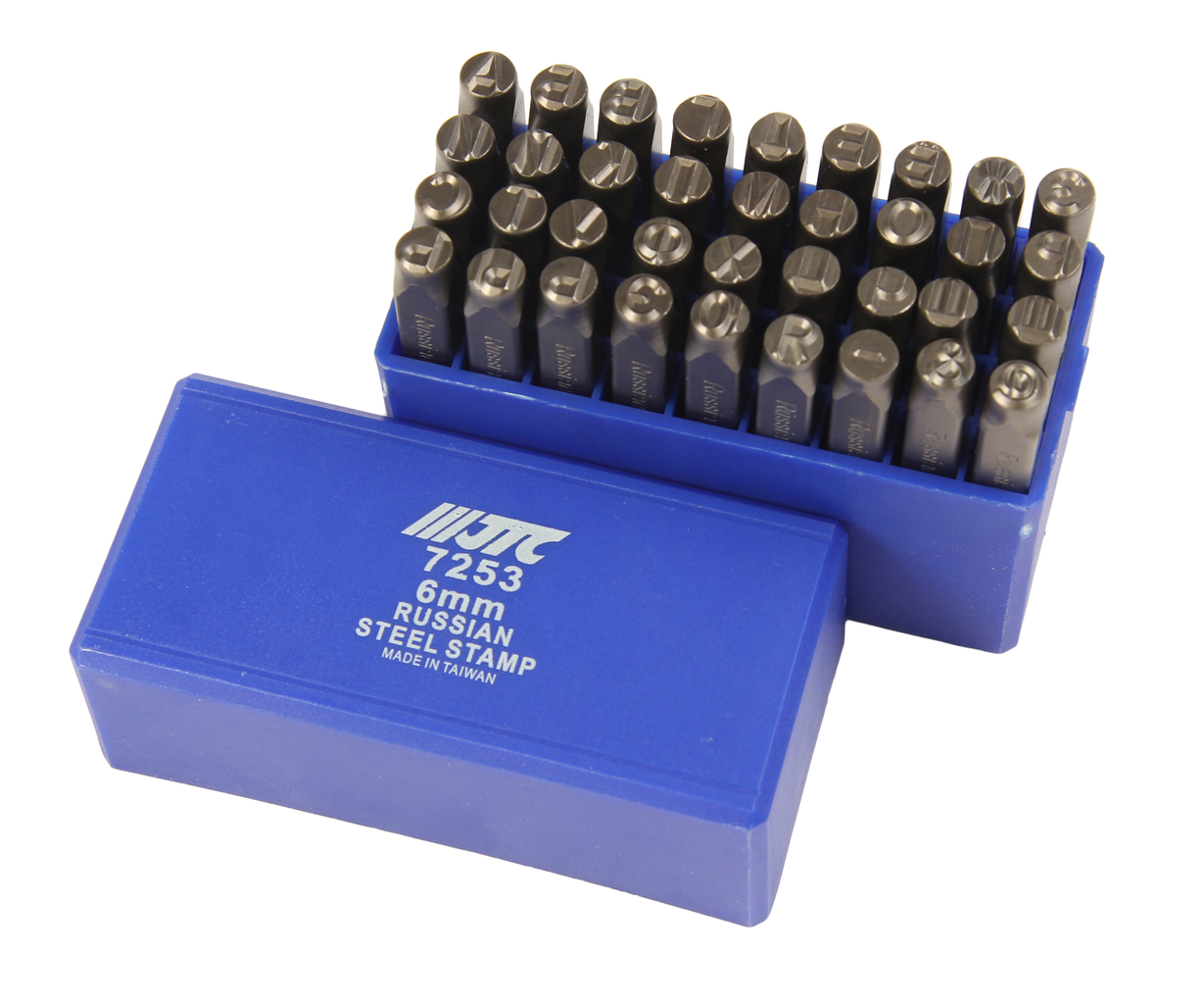 JTC-7253 - Клейма буквенные кириллица 6мм (HRC 60+-2град. DIN 1451) JTC